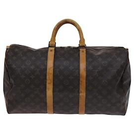 Louis Vuitton-LOUIS VUITTON Monogram Keepall 50 Boston Bag M41426 LV Auth MY369-Monogram