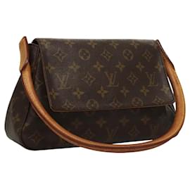 Louis Vuitton-LOUIS VUITTON Monogram Mini Looping Shoulder Bag M51147 LV Auth 116815-Monogram