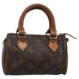 Louis Vuitton-LOUIS VUITTON Monogram Mini Speedy Hand Bag M41534 LV Auth 116934-Monogram