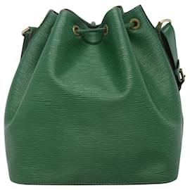 Louis Vuitton-LOUIS VUITTON Epi Petit Noe Shoulder Bag Green M44104 LV Auth BD1258-Green
