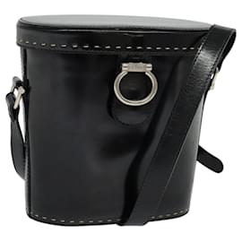 Céline-CELINE Shoulder Bag Patent leather Black Auth 116182-Black