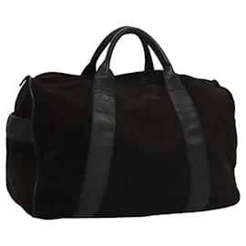 Autre Marque-BOTTEGA VENETA Hand Bag Suede Black Auth bs24095-Black