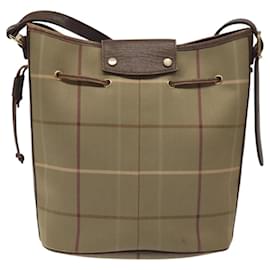 Autre Marque-Burberrys Nova Check Shoulder Bag Canvas Brown Auth BA685-Brown