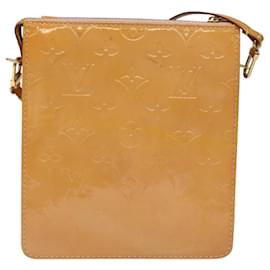 Louis Vuitton-LOUIS VUITTON Monogram Vernis Motto Pouch Marshmallow Pink M91312 Auth BD1240-Other