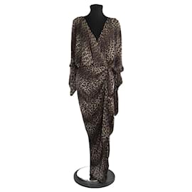 Lanvin-Silk dress-Brown