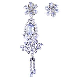 Burberry Pendientes de cristal azul Azul