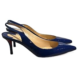 Christian Louboutin-CHRISTIAN LOUBOUTIN Heels T.EU 40 Patent leather-Blue