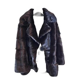 Abrigo Simonetta Ravizza, abrigo de piel Negro