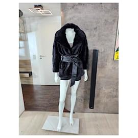 Simonetta Ravizza-Simonetta Ravizza coat, fur coat-Black