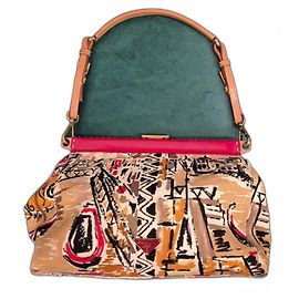 PRADA Venice printed bag Red