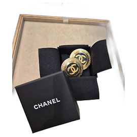 Chanel Boucles d'oreilles Clip Dorées Doré