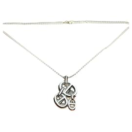 Hermès-Hermès anchor chain necklace-Silvery