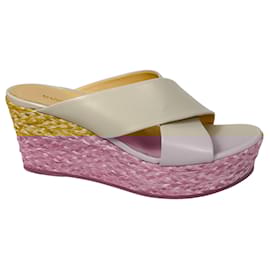 Autre Marque-Marion Parke Ivory Bethany Platform Slide Sandal-Cream