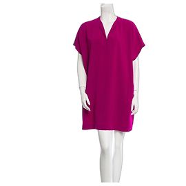 Diane Von Furstenberg Robe tunique carrée surdimensionnée DvF en orchidée Rose Violet Fuschia