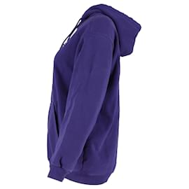 Balenciaga-Balenciaga Campaign Logo Print hoodie in Violet Cotton-Purple