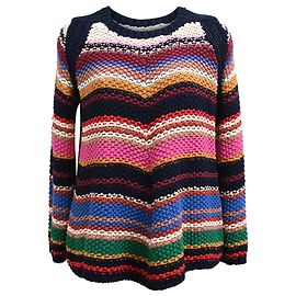 Suéter de tricô listrado Ba&sh em algodão multicolorido Multicor