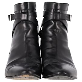 Saint Laurent-Saint Laurent Blake Ankle Boots In Black Leather-Black