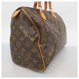 Louis Vuitton-Louis Vuitton Monogram Speedy 35 Handbag-Brown