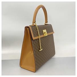 Céline-Celine Macadam Brown Handbag-Brown