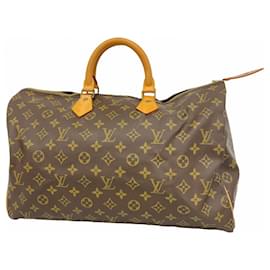 Louis Vuitton-Louis Vuitton Monogram Speedy 40 Handbag-Brown