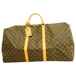 Louis Vuitton-Louis Vuitton Monogram Keepall 60 Boston Bag-Brown