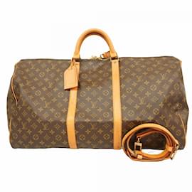 Louis Vuitton-Louis Vuitton Boston Bag Monogram Keepall Bandouliere 60-Brown