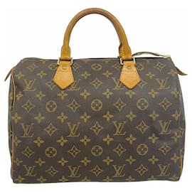 Louis Vuitton-Louis Vuitton Monogram Speedy 30 Handbag-Brown