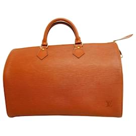 Louis Vuitton-Louis Vuitton Epi Speedy 35 Handbag-Brown