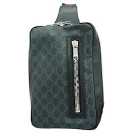 Gucci-Gucci Body Bag GG Supreme 478325-Brown,Black