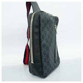 Gucci-Gucci Body Bag GG Supreme 478325-Brown,Black