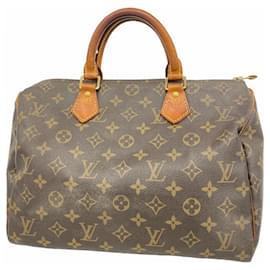 Louis Vuitton-Louis Vuitton Monogram Speedy 30 Handbag-Brown
