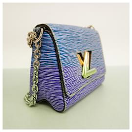 Louis Vuitton-Louis Vuitton Epi Denim Twist PM Shoulder Bag-Blue