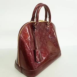 Louis Vuitton-Louis Vuitton Handbag Vernis Alma M91691-Red