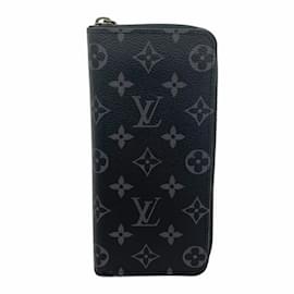Louis Vuitton-Louis Vuitton Long Wallet Monogram Eclipse-Black