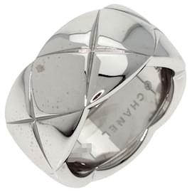 Chanel-Chanel Coco Crush Large Ring in 18K White Gold-Golden