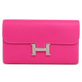 Hermès Cartera Larga Constance Hermes Rosa