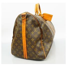 Louis Vuitton-Louis Vuitton Boston Bag Monogram Keepall Bandouliere 55-Brown
