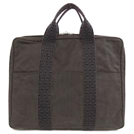 Hermès-Hermes Air Line Bag Canvas Men's Briefcase-Brown