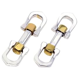 Cartier-Cartier Long C Shape Silver Cufflinks-Other