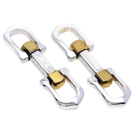 Cartier-Cartier Long C Shape Silver Cufflinks-Other