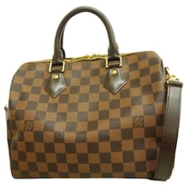 Louis Vuitton-Louis Vuitton Damier Speedy Bandouliere 25 Handbag-Damier ebene