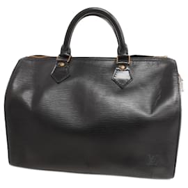 Louis Vuitton-Louis Vuitton Epi Speedy 30 Handbag-Black