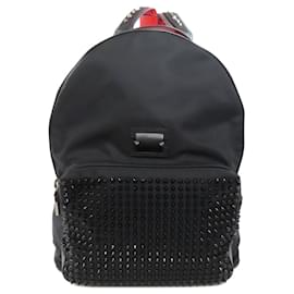 Christian Louboutin-Christian Louboutin Studded Nylon Backpack-Black