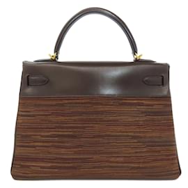 Hermès-Hermes Kelly 32 Inner Stitching Handbag-Brown