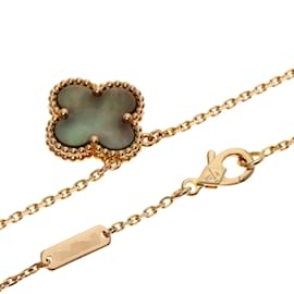 Van Cleef & Arpels-Van Cleef & Arpels Alhambra Black Shell Necklace-Other