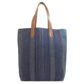 Hermès-Sac Tote Calicut Hermes-Bleu Marine