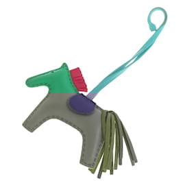 Hermès-Hermes Rodeo Charm PM Keychain-Pink,Green,Yellow