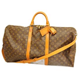 Louis Vuitton-Louis Vuitton Boston Bag Monogram Keepall Bandouliere 60-Brown
