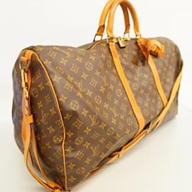 Louis Vuitton-Louis Vuitton Boston Bag Monogram Keepall Bandouliere 60-Brown