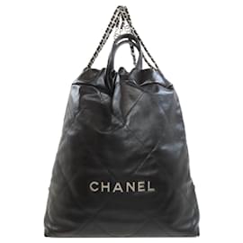 Chanel-Chanel 22 Lambskin Backpack-Black